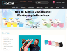 Tablet Screenshot of kinesiotaping24.de