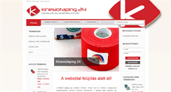 Desktop Screenshot of kinesiotaping24.hu