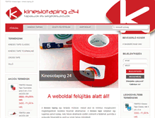 Tablet Screenshot of kinesiotaping24.hu